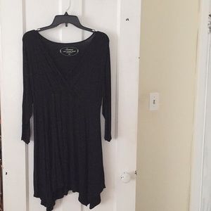 black lounge dress